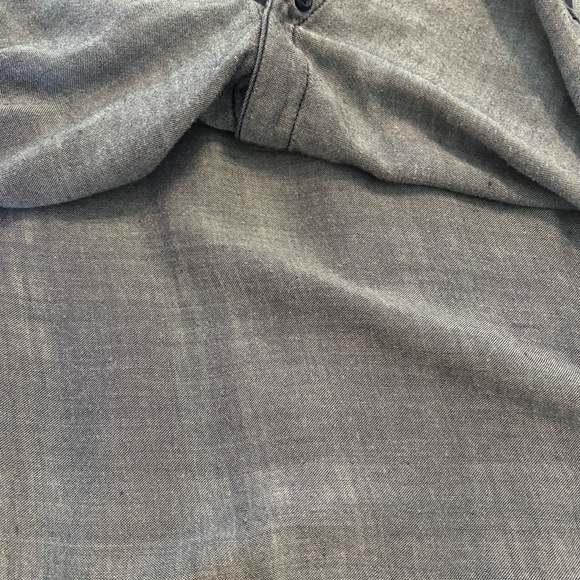 Rails Kendra Plaid Flannel Button Front Shirt Chambray Lined in Indigo sz M - Picture 9 of 14